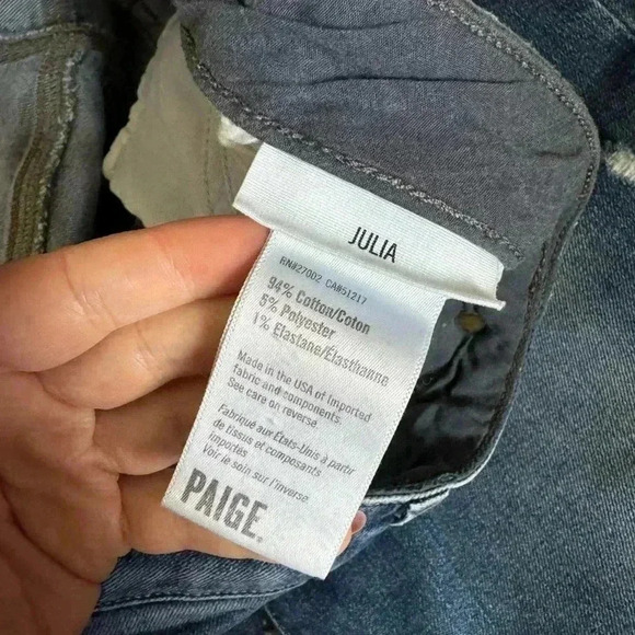 PAIGE Julia Straight Tamara Jeans Mid-rise - Picture 8 of 9